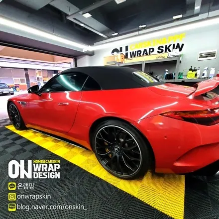 부천 옥길동 자동차 랩핑 전문숍 벤츠 SL63 AMG 전체랩핑&크롬딜리트 / 부천시 소사구 옥길동