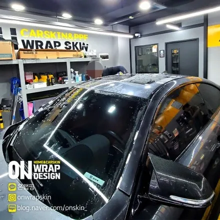부천랩핑샵, 부천 옥길동 랩핑 매장 BMW 전문 랩핑샵, 기존 랩핑제거와 재시공, BMW 420d 전체랩핑!! / 부천시 소사구 옥길동