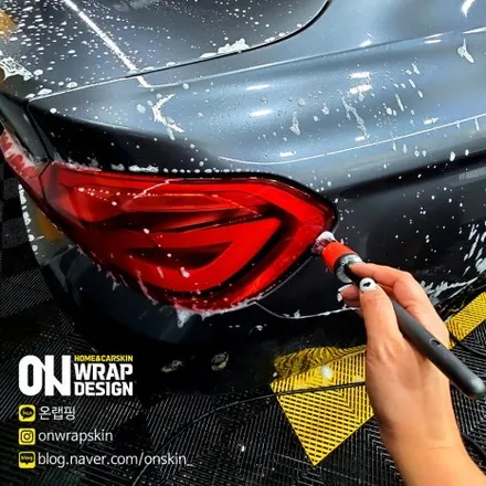 부천랩핑샵, 부천 옥길동 랩핑 매장 BMW 전문 랩핑샵, 기존 랩핑제거와 재시공, BMW 420d 전체랩핑!! / 부천시 소사구 옥길동