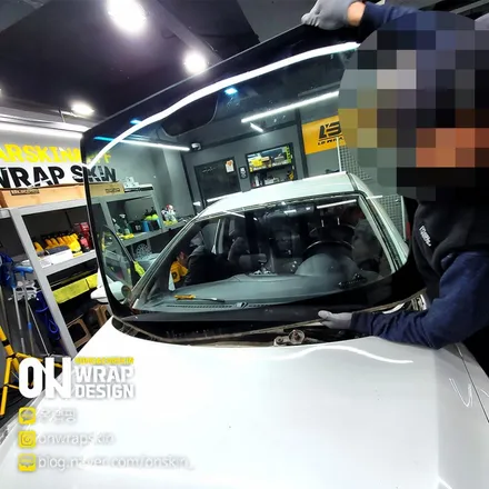 부천썬팅, 부천 옥길동 썬팅 잘하는 곳, 자동차 전면 유리 교체부터 썬팅까지 당일에 끝내주는 곳, K3 전면 유리 교체&전체 썬팅 / 부천시 소사구 옥길동