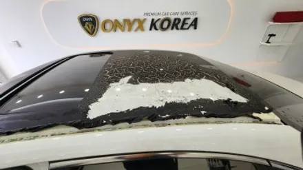 천안 루프스킨 제거  아산 랩핑 제거 K3 변색되고 갈라짐 현상 있어도 제거가 가능해요 / 충남 아산
