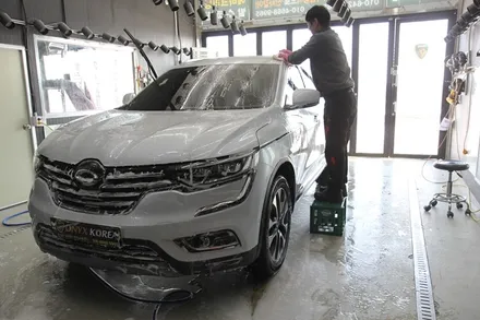 천안 QM6 광택 오닉스코리아 유리막코팅을 시공받다 / 충남 아산