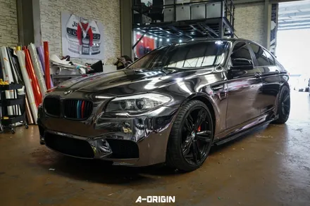 [에이오리진] bmw 5시리즈 블랙크롬 전체랩핑 !! / 안산,시흥,화성