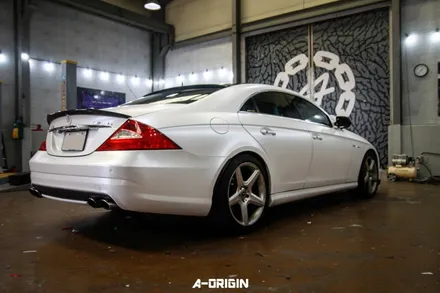 [ 안산랩핑 - 에이오리진 ] 벤츠 cls63 amg 레이즈 사틴펄화이트 전체랩핑 시공후기 / 안산,시흥,화성