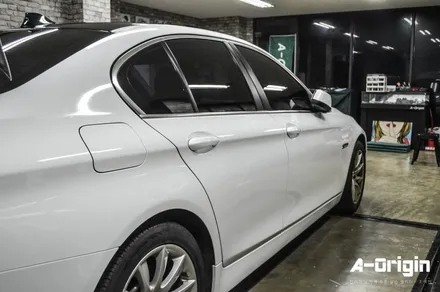 [안양카스킨 - 에이오리진] BMW 520D 전체랩핑 (은색->화이트 전체랩핑) / 안산,시흥,화성