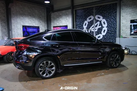 [ 안양랩핑 - 에이오리진 ] 오리진 bmw x6 블랙크롬 전체랩핑 래핑 / 안산,시흥,화성