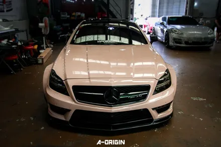 [ 서울랩핑 - 에이오리진 ] 벤츠 CLS63 AMG 레이즈 사하라베이지 전체랩핑 시공!!! / 안산,시흥,화성