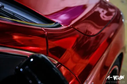[광명랩핑 - 에이오리진] 벤츠 CLA45 AMG 레드크롬 전체랩핑 시공후기 / 안산,시흥,화성