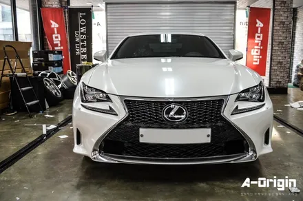 [서울랩핑 - 에이오리진] 렉서스 RC350 전체랩핑 (주황색->진주펄) 실내랩핑 / 도어랩핑 / 랩핑잘하는곳 광명랩핑 안양카스킨 / 안산,시흥,화성