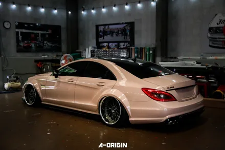 [ 서울랩핑 - 에이오리진 ] 벤츠 CLS63 AMG 레이즈 사하라베이지 전체랩핑 시공!!! / 안산,시흥,화성