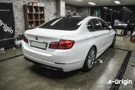 [안양카스킨 - 에이오리진] BMW 520D 전체랩핑 (은색->화이트 전체랩핑) / 안산,시흥,화성