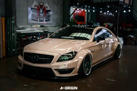 [ 서울랩핑 - 에이오리진 ] 벤츠 CLS63 AMG 레이즈 사하라베이지 전체랩핑 시공!!! / 안산,시흥,화성