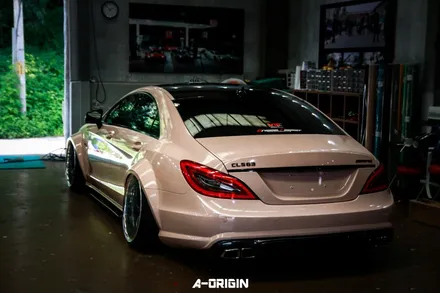 [ 서울랩핑 - 에이오리진 ] 벤츠 CLS63 AMG 레이즈 사하라베이지 전체랩핑 시공!!! / 안산,시흥,화성