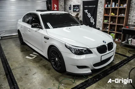 [광명랩핑 - 에이오리진] BMW E60 5시리즈 독수리버전 라이트필름+사이드미러 랩핑 / 안산,시흥,화성