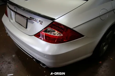 [ 안산랩핑 - 에이오리진 ] 벤츠 cls63 amg 레이즈 사틴펄화이트 전체랩핑 시공후기 / 안산,시흥,화성