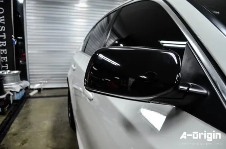 [광명랩핑 - 에이오리진] BMW E60 5시리즈 독수리버전 라이트필름+사이드미러 랩핑 / 안산,시흥,화성