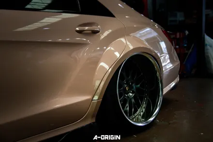 [ 서울랩핑 - 에이오리진 ] 벤츠 CLS63 AMG 레이즈 사하라베이지 전체랩핑 시공!!! / 안산,시흥,화성