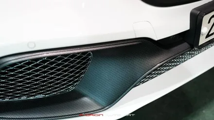 W222 벤츠 S클래스 레이즈필름 고광택 클린화이트 전체랩핑 (무광 드라이카본) / 안산시 상록구 수암동