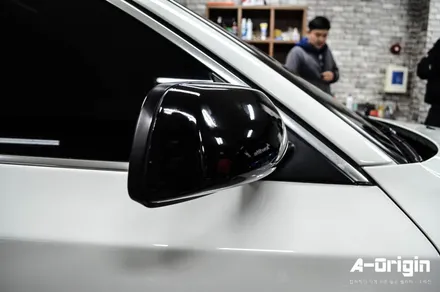 [광명랩핑 - 에이오리진] BMW E60 5시리즈 독수리버전 라이트필름+사이드미러 랩핑 / 안산,시흥,화성