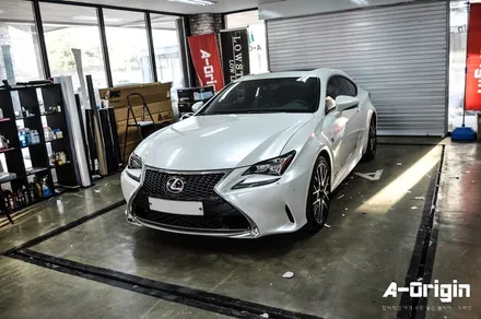 [서울랩핑 - 에이오리진] 렉서스 RC350 전체랩핑 (주황색->진주펄) 실내랩핑 / 도어랩핑 / 랩핑잘하는곳 광명랩핑 안양카스킨 / 안산,시흥,화성