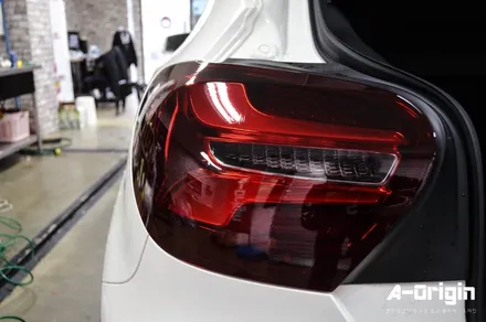 [광명랩핑 - 에이오리진] 벤츠 A45AMG (프론트,리어) 라이트보호필름 시공 / 안산,시흥,화성
