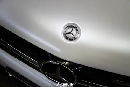 [ 안산랩핑 - 에이오리진 ] 벤츠 cls63 amg 레이즈 사틴펄화이트 전체랩핑 시공후기 / 안산,시흥,화성
