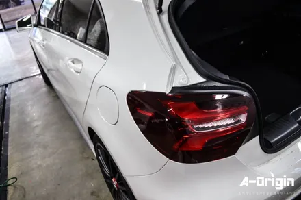 [광명랩핑 - 에이오리진] 벤츠 A45AMG (프론트,리어) 라이트보호필름 시공 / 안산,시흥,화성