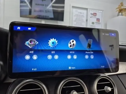 벤츠 C 클래스 프리미엄 안드로이드 올인원 무스로이드 MUSROID 12.3인치 W205 NTG 5.5
