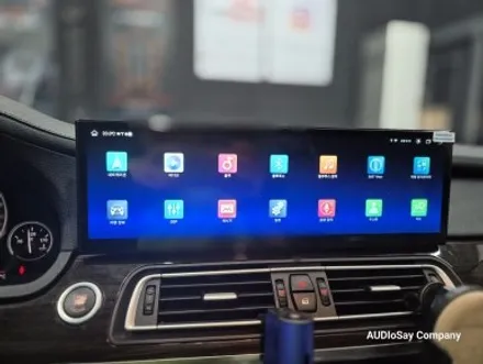 [대구 오디쎄이] BMW F01 7시리즈 740i 프리미엄 안드로이드 올인원 15인치 무스로이드 카오디오 음질 향상