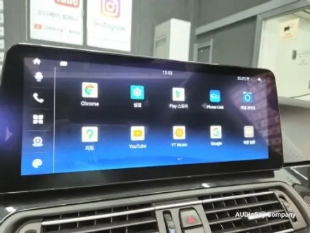[대구 오디쎄이] BMW 안드로이드 올인원 12.3인치 무스로이드 M 핸들 패키지 코딩 F10 520D
