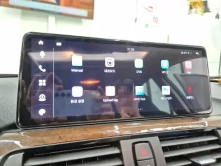 BMW 안드로이드 올인원과 M 핸들 튜닝 시공  F30 320d 3시리즈