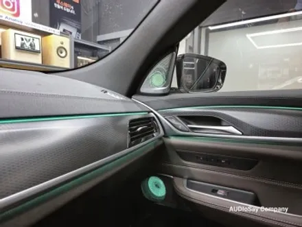 [대구 오디쎄이]BMW G32 6GT 회오리 풀커버 AVI BM100 4D 스피커 크리스탈 기어봉