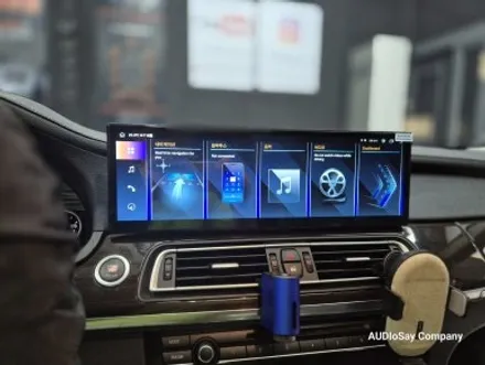 [대구 오디쎄이] BMW F01 7시리즈 740i 프리미엄 안드로이드 올인원 15인치 무스로이드 카오디오 음질 향상