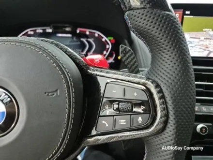 BMW G15 M850i, 신형 카본 D컷 핸들 튜닝과 M1, M2 M 버튼 활성화