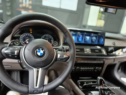 대구 안드로이드 올인원 BMW F01 740d 인디비주얼 15인치 무스로이드, 핸들 열선 활성화 M 핸들 시공