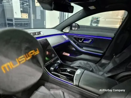 [대구 오디쎄이] 벤츠 카오디오 W223 S 클래스 S400d 숏바디 액티브 엠비언트, 루프 부메스터, 데고 마스터 스피커