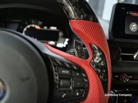 [대구 오디쎄이] 도요타 수프라 GR 커스텀 핸들 튜닝과 크리스탈 기어봉 3종 세트 시공 Toyota GR Supra