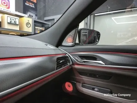 [대구 오디쎄이]BMW G32 6GT 회오리 풀커버 AVI BM100 4D 스피커 크리스탈 기어봉
