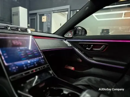 [대구 오디쎄이] 벤츠 카오디오 W223 S 클래스 S400d 숏바디 액티브 엠비언트, 루프 부메스터, 데고 마스터 스피커