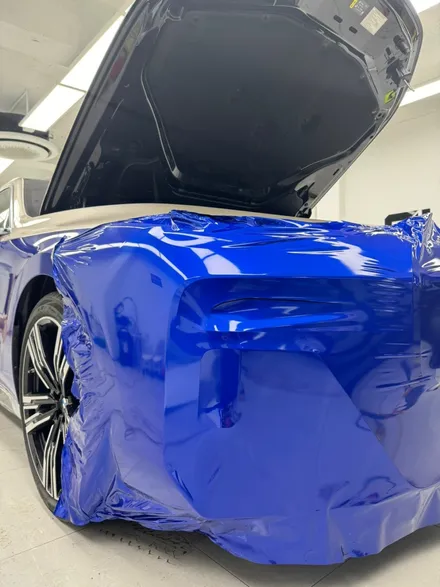 강남 랩핑 BMW i7 듀오톤 랩핑 위아래 둘 다 라인 칼 / 서초, 강남, 양재