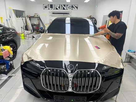수지 분당 랩핑 BMW 7시리즈 듀오톤 또 했습니다. 샴페인골드 상판! / 서초, 강남, 양재