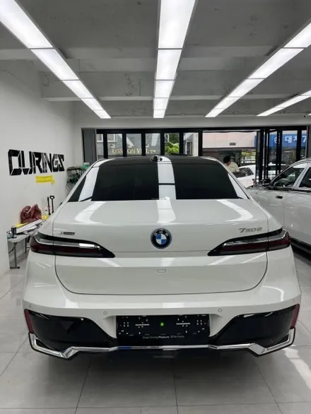 하남 미사 랩핑 BMW 740e 듀오톤, 상판 투톤 DMO 피아노 블랙 / 서초, 강남, 양재