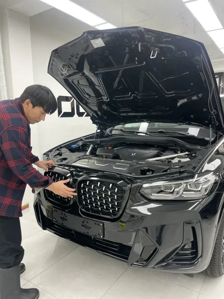 송파 크롬죽이기 부분랩핑에 ppf, 유리막코팅까지 한방에 다됨 BMW X4 신차 시공 / 서초, 강남, 양재