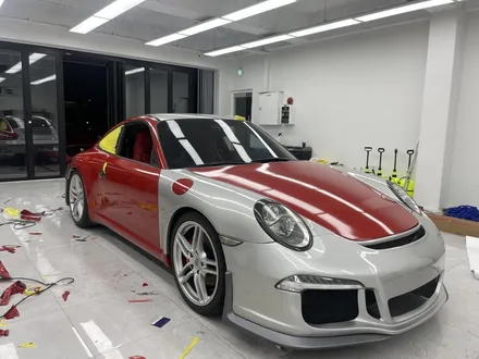 강남 랩핑. 포르쉐 911, 997 MK1 3m 드래곤파이어 레드 풀랩핑 + 립댐 포인트 / 서초, 강남, 양재