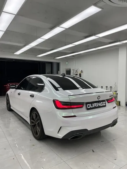 위례 랩핑, BMW M340i 텍랩 글로스 오로라 화이트 / 서초, 강남, 양재