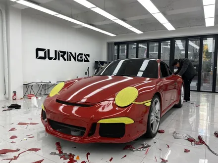 강남 랩핑. 포르쉐 911, 997 MK1 3m 드래곤파이어 레드 풀랩핑 + 립댐 포인트 / 서초, 강남, 양재