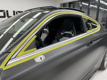 강남 논현 랩핑 C63AMG 올블랙 간지, 전체 랩핑에 휠도색 크롬죽이기까지 가즈아!!! / 서초, 강남, 양재