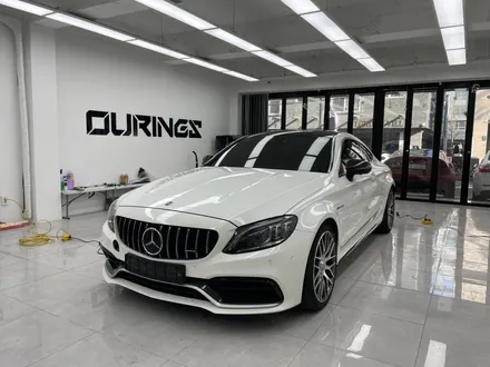 강남 논현 랩핑 C63AMG 올블랙 간지, 전체 랩핑에 휠도색 크롬죽이기까지 가즈아!!! / 서초, 강남, 양재