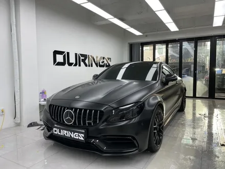 강남 논현 랩핑 C63AMG 올블랙 간지, 전체 랩핑에 휠도색 크롬죽이기까지 가즈아!!! / 서초, 강남, 양재