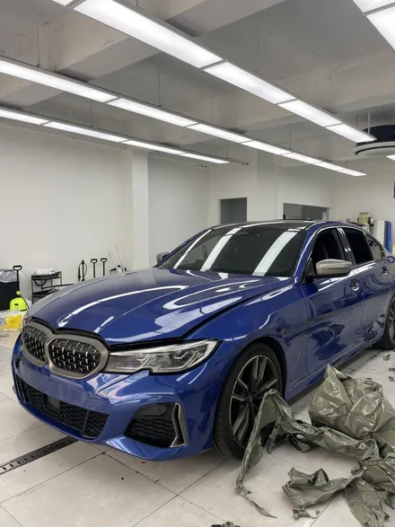 위례 랩핑, BMW M340i 텍랩 글로스 오로라 화이트 / 서초, 강남, 양재
